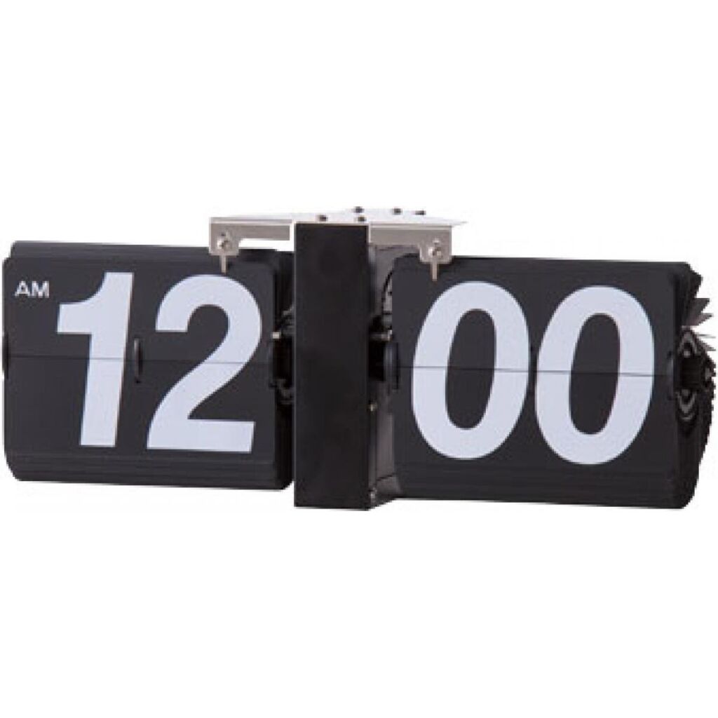 【I】東谷 Azumaya フリップクロック ブラック CLK-118BK 新生活 おしゃれ 模様替え 映え【代引不可/北海道・沖縄・離島不可】