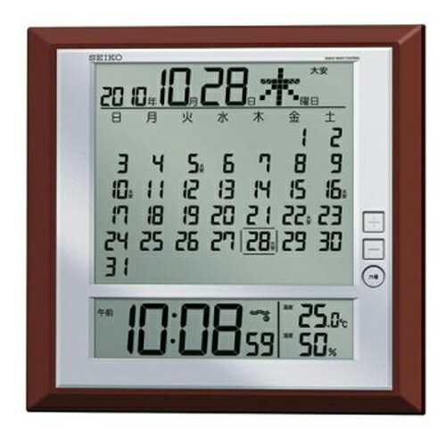 セイコークロック 電波掛置き時計 SQ421B 【正規品】