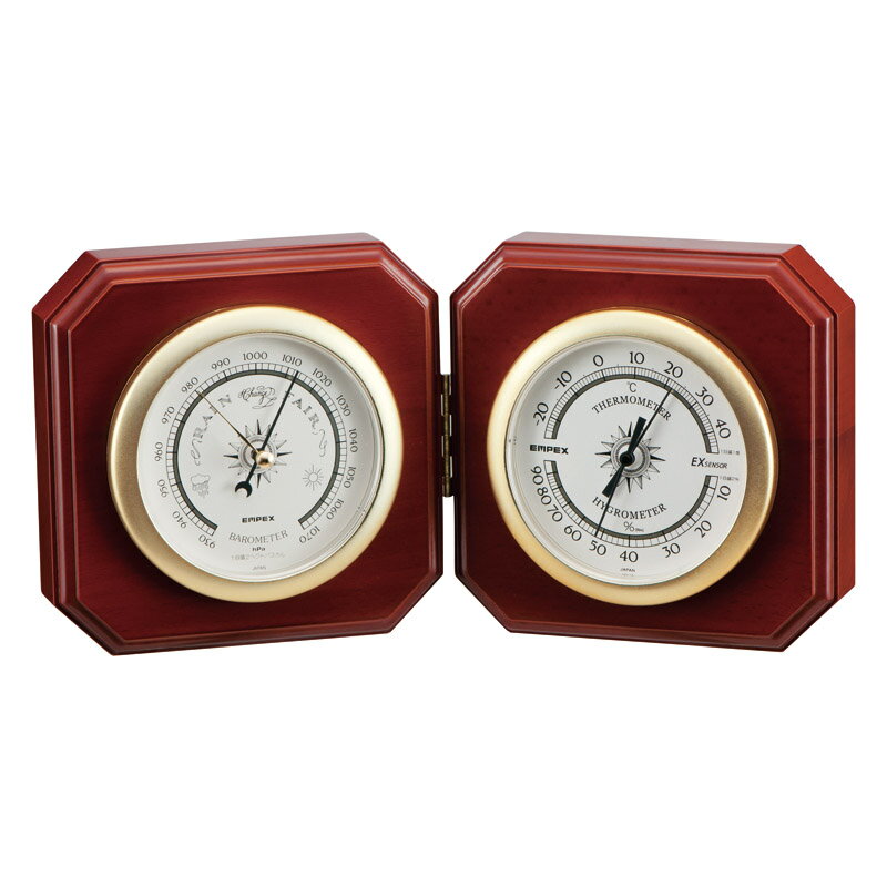 ＼ロゴ入れ、名入れ・記念品・ノベルティに! 温度・湿度計/【エンペックス デュエット気象計】 ” 社員、従業員の勤続記念・表彰などにお勧めの記念品などに ”/” 企業や学校、お店の周年・設立・創立・開店にお勧めのノベルティ・記念品に ”