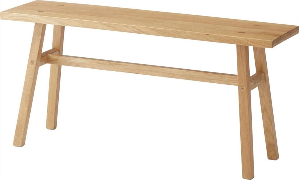 ベンチ ナチュラル MTK-361NA ベンチ 椅子 チェア チェアー 腰掛け 北欧 シンプル おしゃれ 木製 天然木 かわいい フラット 玄関 ディスプレイ オブジェ