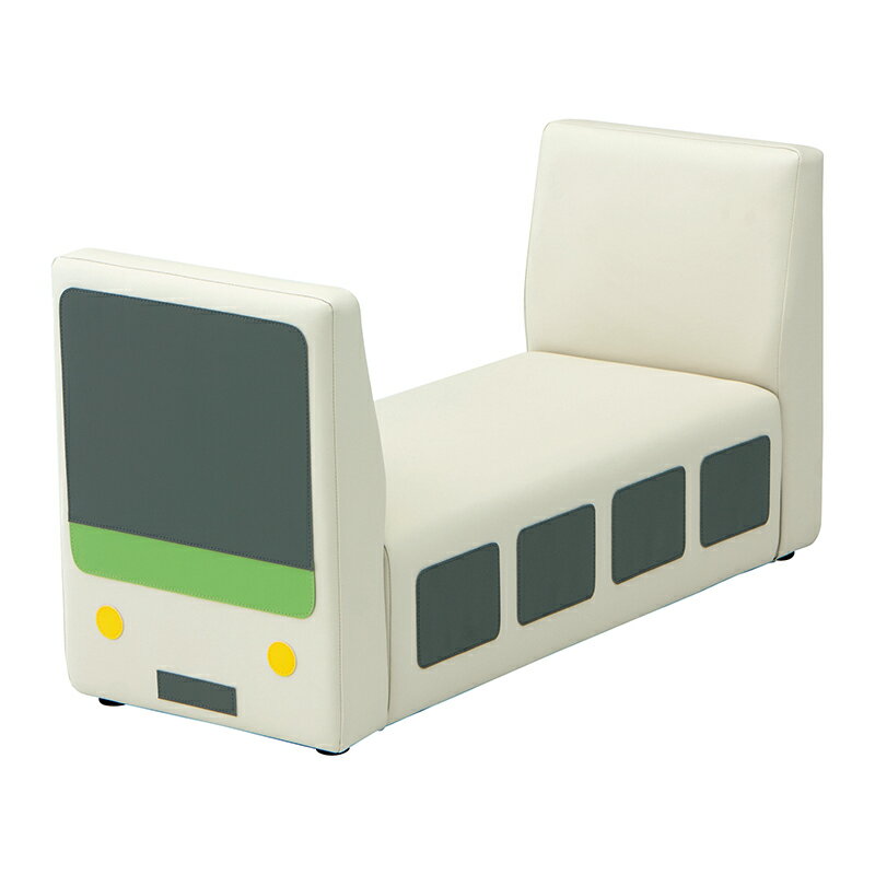 オモイオ キッズベンチトレインベンチグレー KS-KB-GY 水上