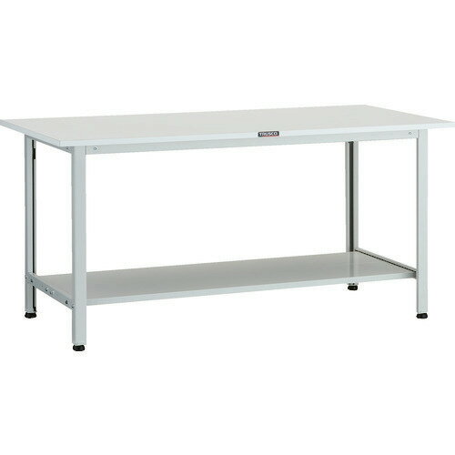 ■TRUSCO 軽荷重作業台(200kg)AO型 1500X600XH740 下棚2枚付 ホワイト色 AO1560LT2(1259150)[法人・事業所限定][直送元]