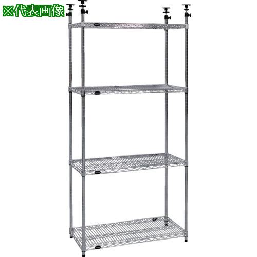 ■TRUSCO ステンレス製メッシュテンションラック W905XD609XH1978-2478 4段 〔品番:TSMT364〕【6501041:0】[店頭受取不可]
