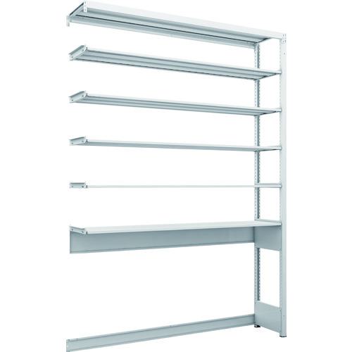 ■TRUSCO スチールラック K1型抗菌塗装高密度収納棚 下段開放型 H2200XW1550XD325 6段 連結型〔品番:K1U7536B〕【2064836:0】[送料別途見積り][店頭受取不可]