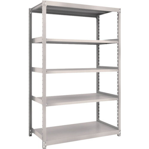 【送料別途】【直送品】TRUSCO スチール製軽中量ボルトレス棚 M2型 W1160×D600×H1800 5段 単体 ネオグレー M2-6465:NG