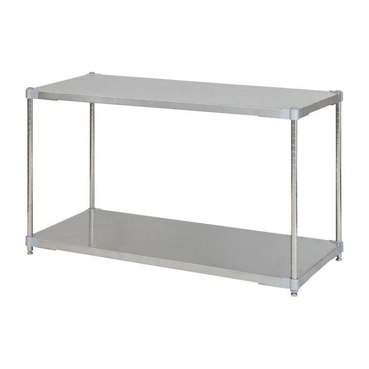 【※法人様限定販売】【燕三条製】 PROFACE SUS304ステンレスソリッドシェルフ2段 600×1200×700 SUS304ステンレスポール スチールラック スチールシェルフ ラック キッチンラック レンジラック(代引不可)【送料無料】
