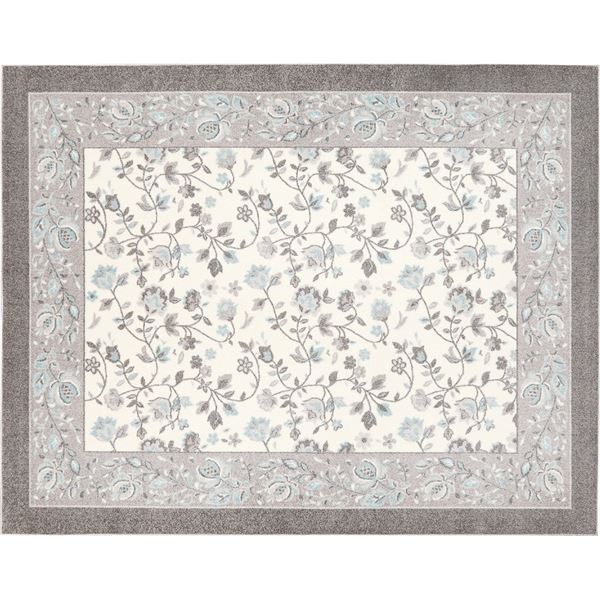 防炎 マット/絨毯 【約190×240cm グレー】 手洗いOK すべりにくい ホットカーペット対応 『ジュレ』 プレーベル【送料無料】 (代引不可)