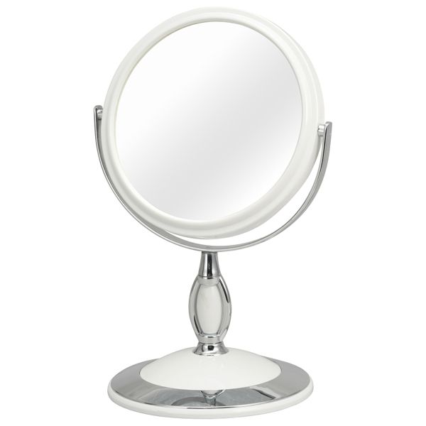 永井興産 ラウンド卓上ミラー(くるり) WH [キャンセル・変更・返品不可]