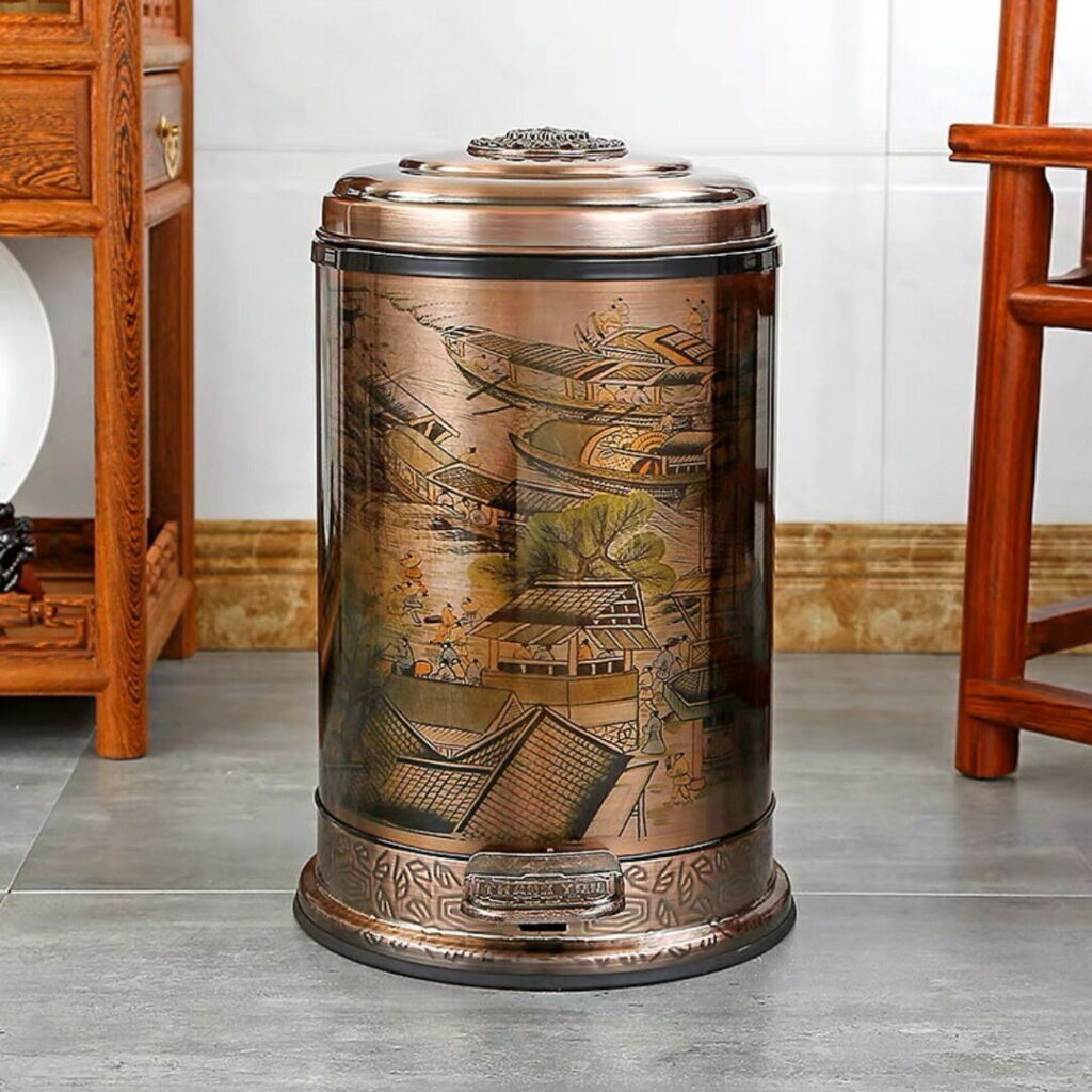 高級感ゴミ箱 10L インテリア調 ステンレス製 ごみ箱 キッチン用品