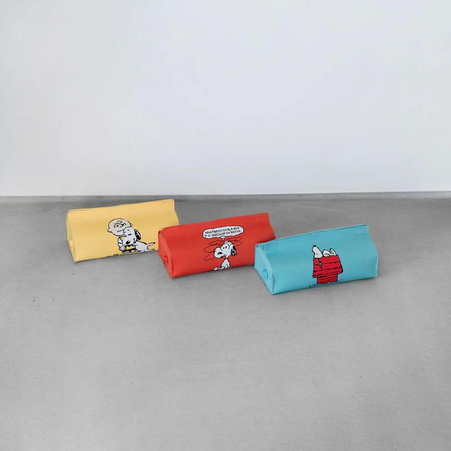 PEANUTS tente テンテ ニッティング ピーナッツ SNOPPY スヌーピー ジャガード編み ティッシュ ティッシュボックスカバー シンプル かわいい インテリア