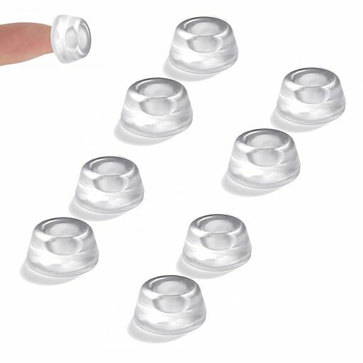 戸当たりクッション 8枚入 ゴム足 大 円形径 22MM × 高さ 10MM クッション 衝撃音 キズ防止 すべり止め用 (透明)