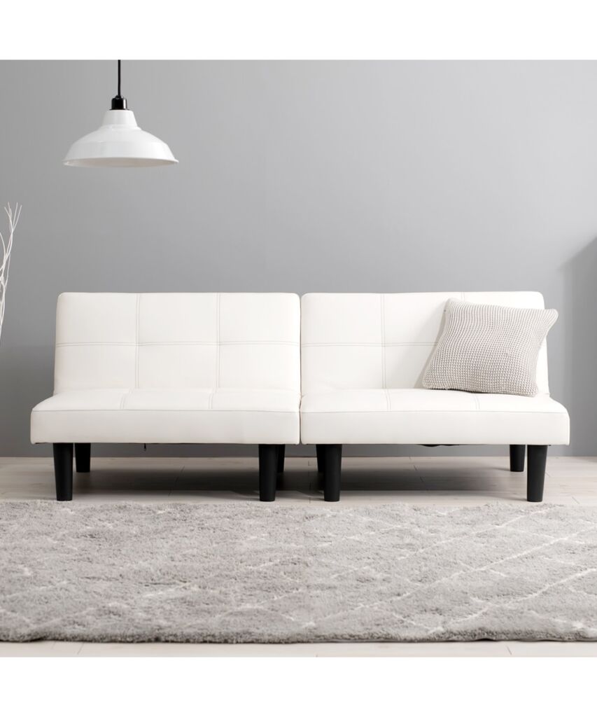 [2人掛け]ソファベッド｜5WAY リクライニング 合皮 レイアウト自在