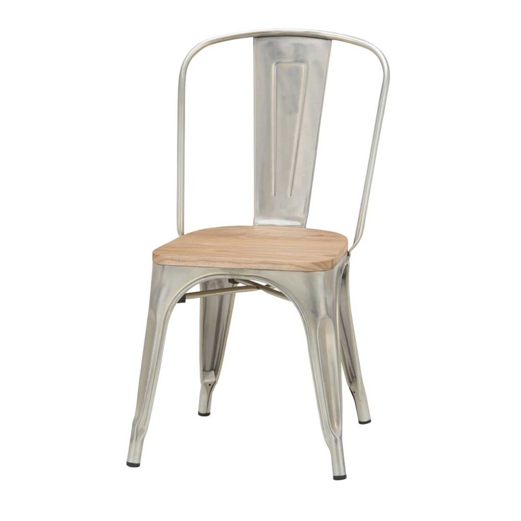 チェアT3534M1【送料無料】ガルバナイズド/ナチュラル