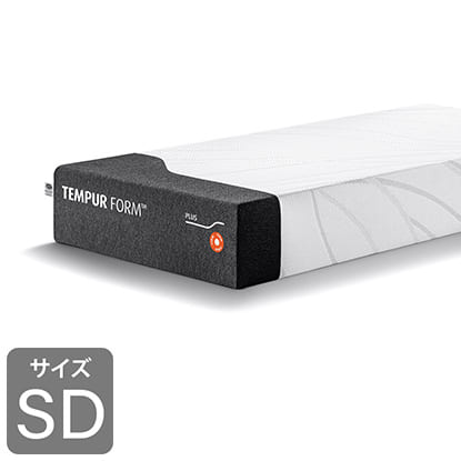 テンピュール　セミダブルマットレス　フォーム　プラス　かため　ＳＤ　８３１２１３９１　ホワイト