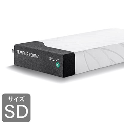 テンピュール　セミダブルマットレス　フォーム　プラス　ふつう　ＳＤ　８３１２１３６８　ホワイト