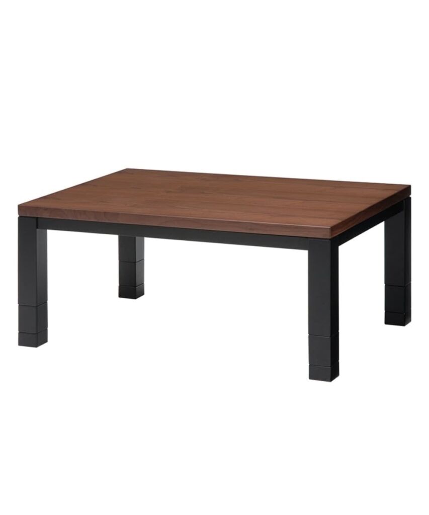 ４段階に高さ調節可能なモダンなこたつテーブル