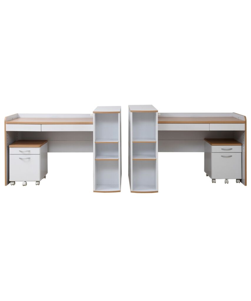 デスクの高さが調節できるツインデスク