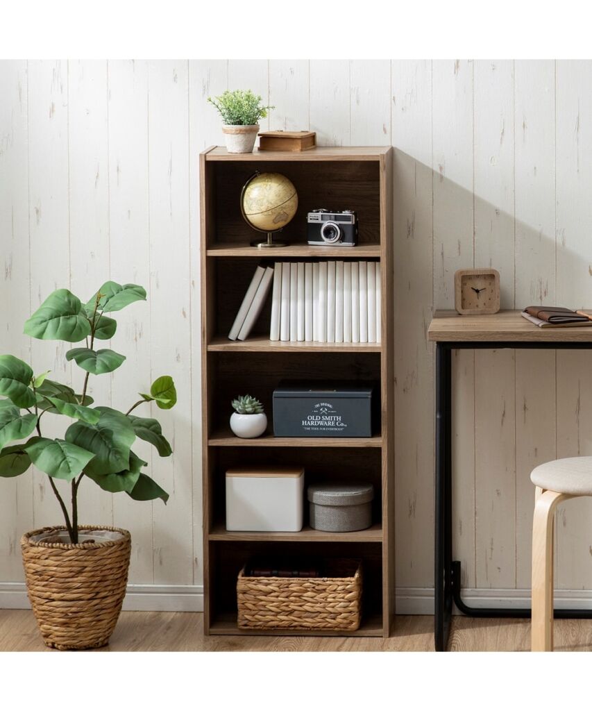 奥行スリムな薄型カラーボックス