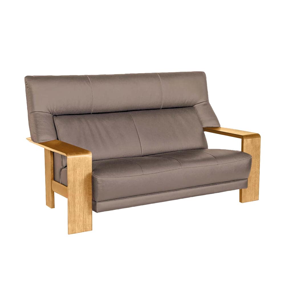 【地域限定】【カリモク】　3人掛けソファ　ダンテＳ　W15503 (ラスティックオーク/アンバーグレー X582)