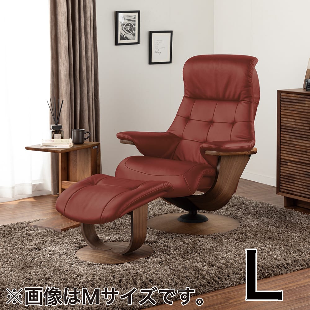 【カリモク】パーソナルチェアセット ブルックス（Lサイズ）R11404 R11406 プ ストラダ　ウォールナット/ローズ