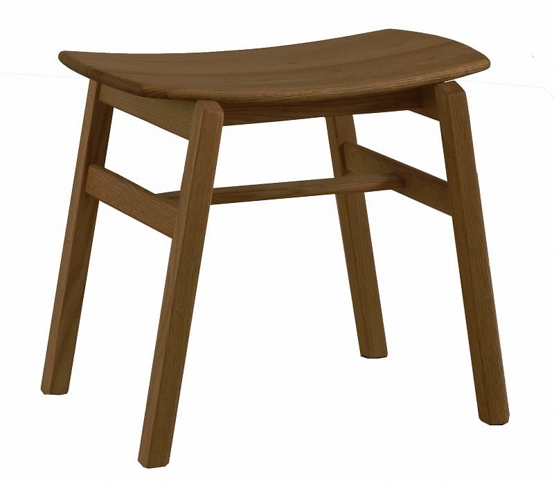 ダイニングスツール　オークセレクト（ＹＵＭＥ２）スツール板座　ＷＢＮＲ