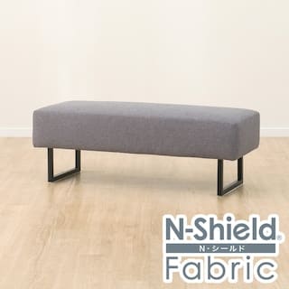 傷･汚れに強いファブリック ダイニングベンチ(LD2 NSF MGY)　