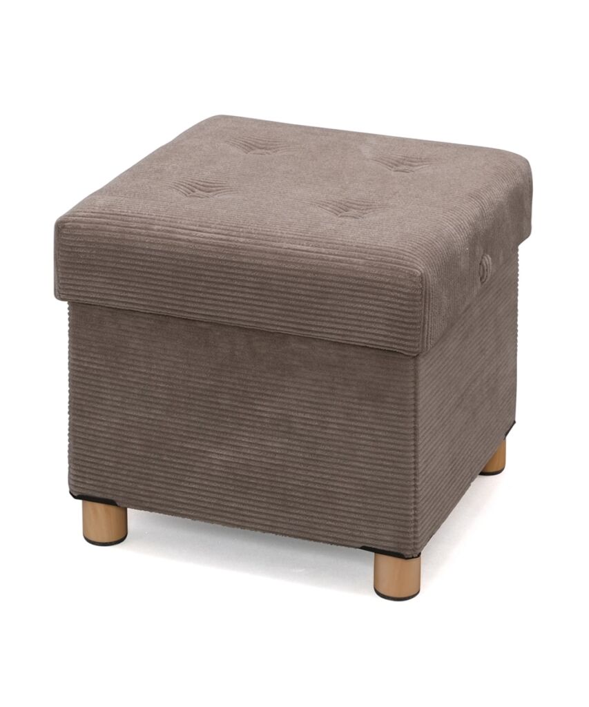 上品でなめらかな肌触りの4WAY脚付き収納スツール