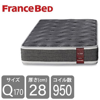 [フランスベッド] クイーン170マットレス　ＬＴ９９００ＰＷ−ＭＯＮハード