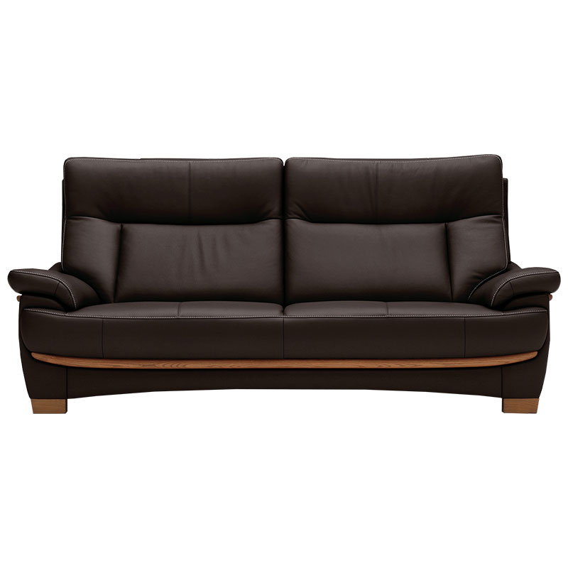 3人掛 ソファ ゼータ Z115Model 張地ストラダ革/木部モルト色  TOKYOinterior×カリモク 【大型商品配送便でのお届け】 ※代引き不可 ※納期5週間～