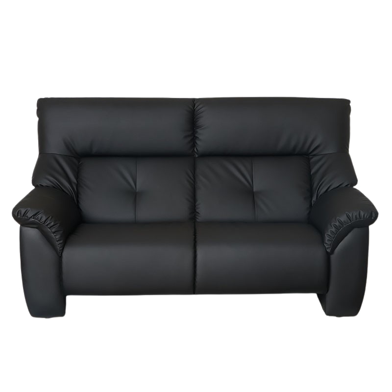 2人掛 ソファ RITZ 2P PU BK 【大型商品配送】