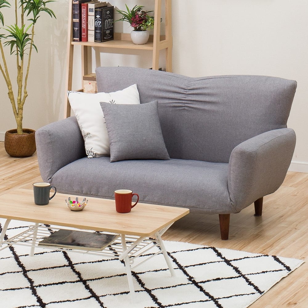 ★【送料無料】　【ネット限定品】　コンパクトソファ (Nクラウン ターコイズブルー)　