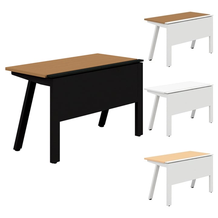 GE-N126KB | Genelaシリーズ 片面ベースセット デスク/テーブル 幅1200×奥行600×高さ720mm プラス(PLUS)