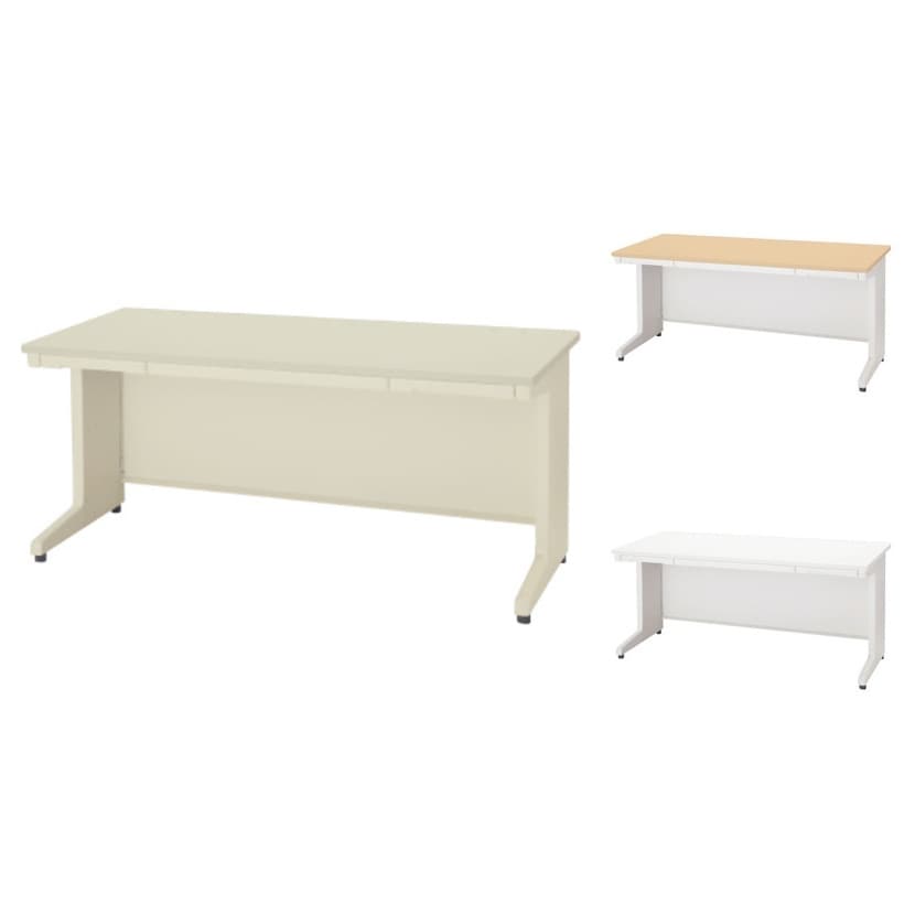 プラス エルエーデスク LA Desk ベーシックタイプ LA-167H デスク オフィスデスク ワークデスク 平机 幅1600×奥行700×高さ700mm L脚 幕板付き