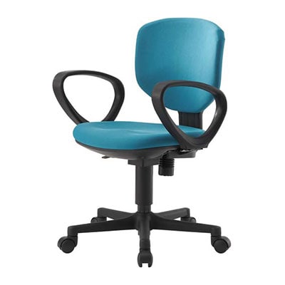 Bit-EX|ビットエックス オフィスチェア コンパクト 事務椅子 肘付き 【グリーン・ブルー・グレー・PVグレー】/BIT-EX43L1