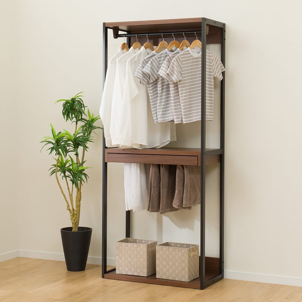 オープンワードローブ(アテン 80SL MBR) 