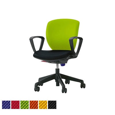 オフィスチェア デスクチェア 事務椅子 ローバック サークルアーム シルフィード No.1271F