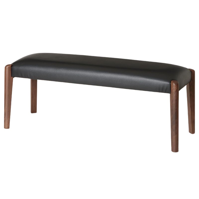 ダイニングベンチ シモーニB371C WN/BK 【大型商品配送】