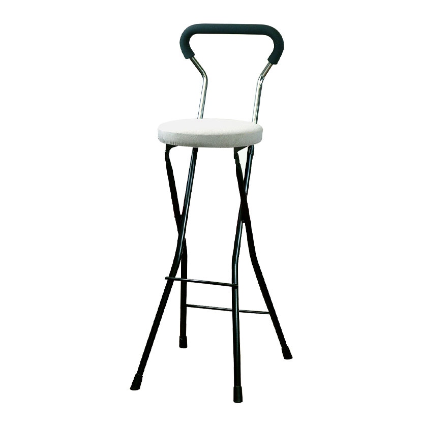 ソニッククッション ハイトール フォーディングチェア コンパクト 耐荷重80kg 幅370×奥行440×座面高745mm