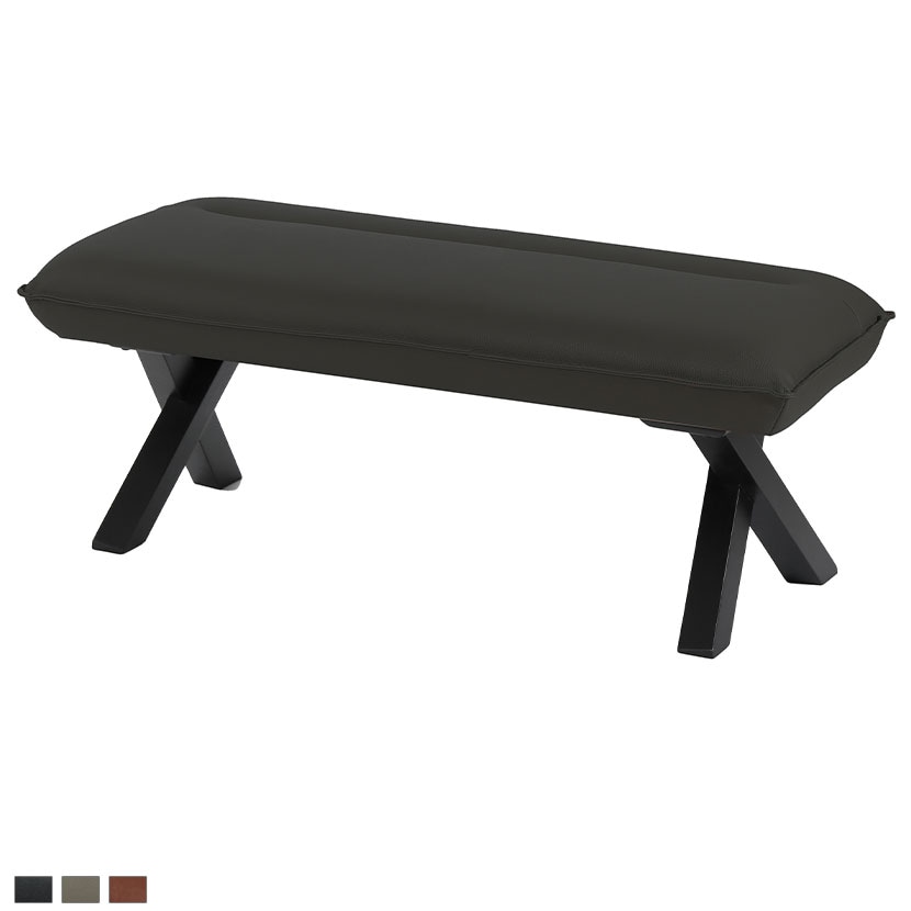 リビングダイニングベンチ ダイニングベンチ PVCレザー オシャレ モダン 幅1100×奥行440×高さ420mm
