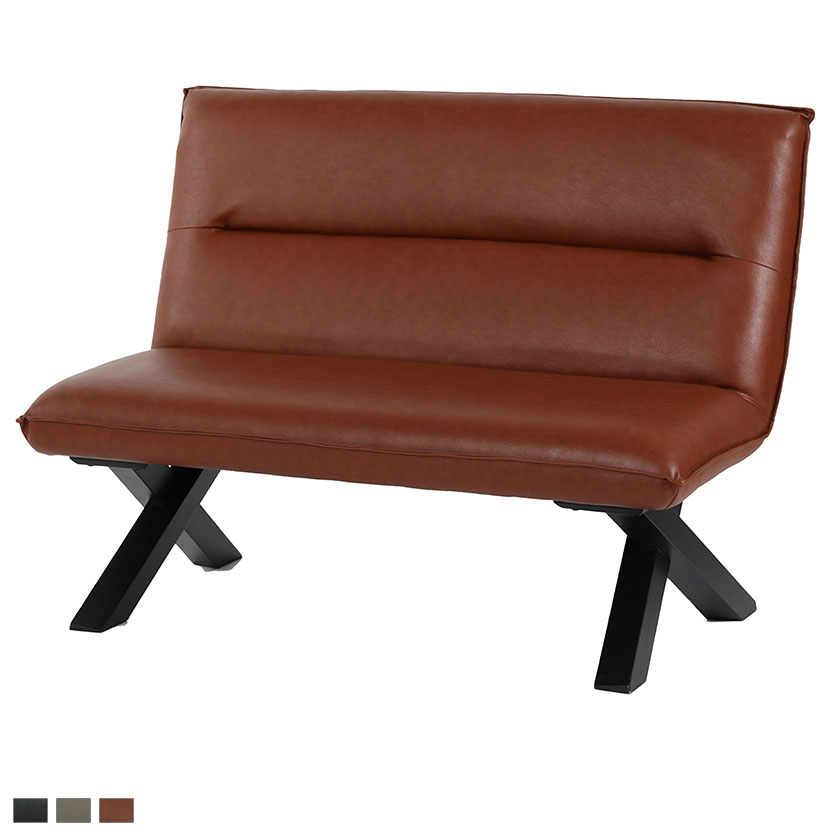 リビングダイニンチェア リビングダイニングソファ PVCレザー オシャレ モダン 幅1200×奥行720×高さ870mm