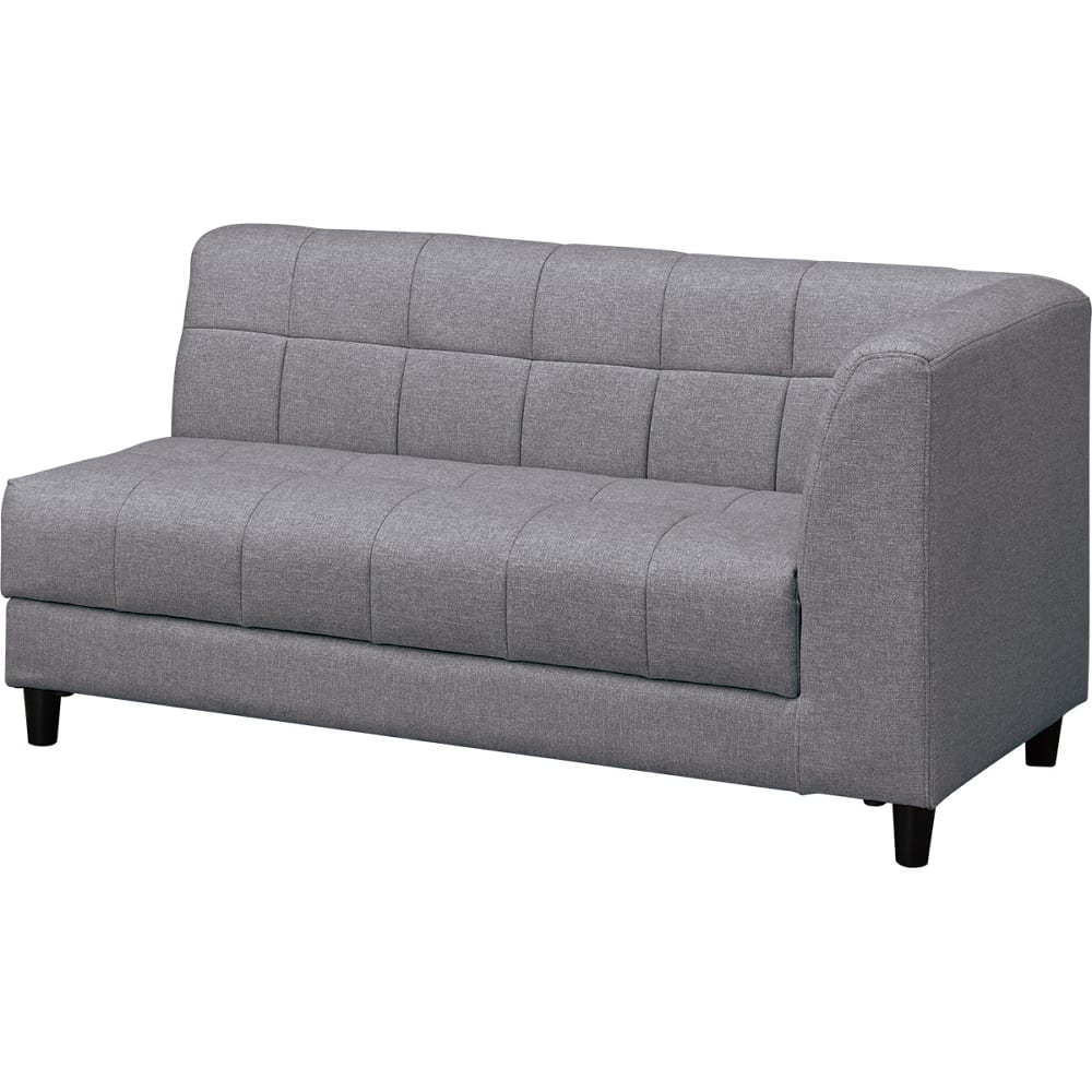 布張り収納付き左肘カウチソファ(ボックス AQ-MGY) 