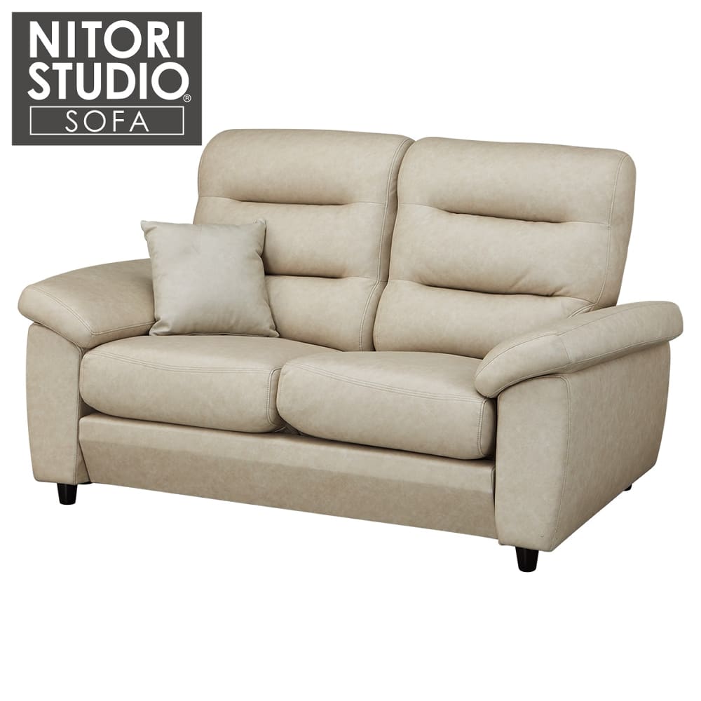 2人用ソファ（クッション１個付）(NポケットA12 H-HI KN-GY) 