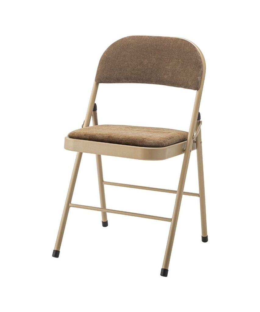 折りたたみパイプチェア｜レトロかわいい　ベロア調　選べる5色