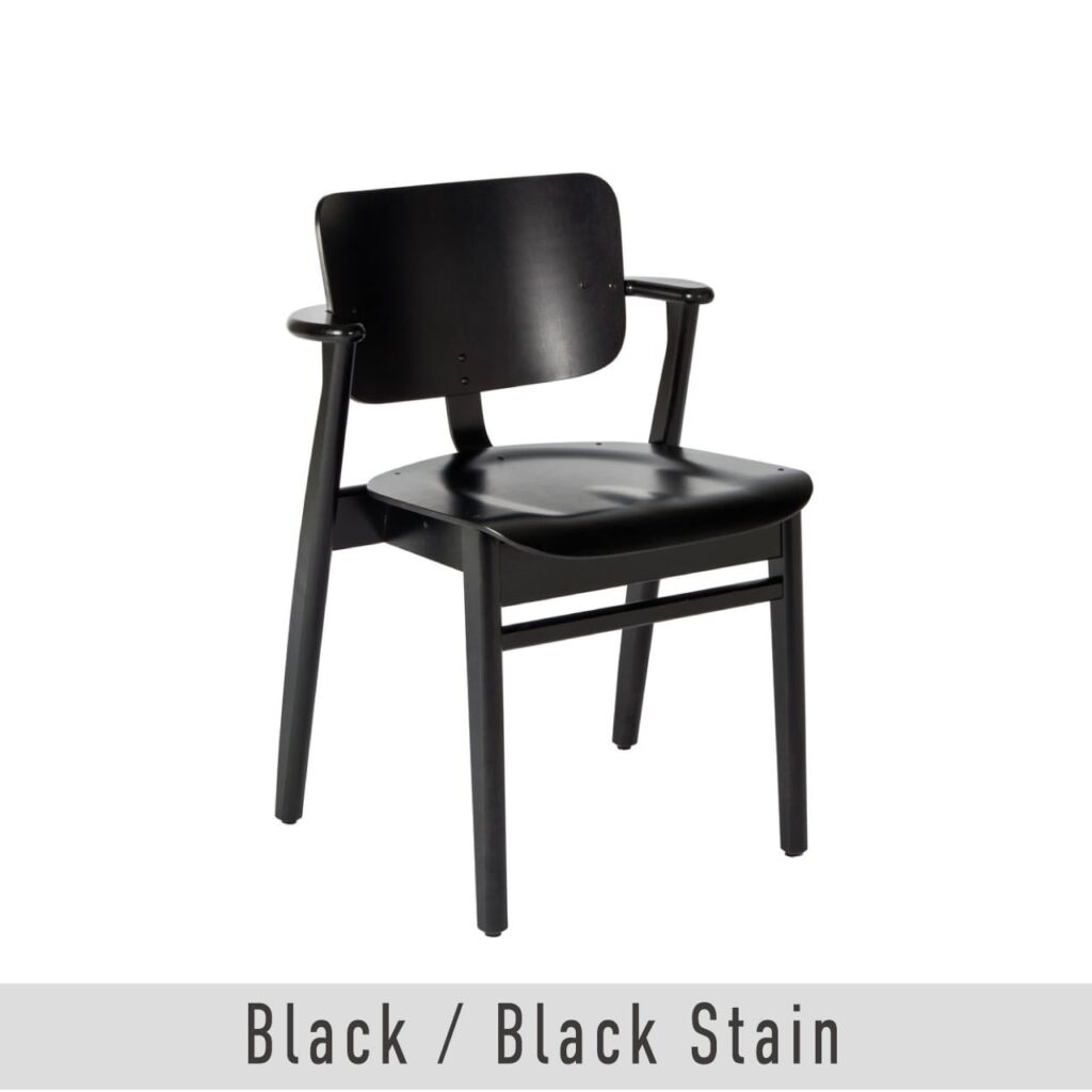 ドムス チェア / バーチ ブラック ステイン / スタッキング可 / イルマリ・タピオヴァーラ / フィンチェア / Domus Chair / birch black stain / Artek（アルテック）/ 正規販売店