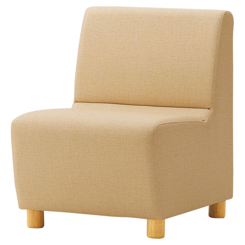 法人様限定 クレス 待ち合いソファ モエリスM 一人掛 木脚