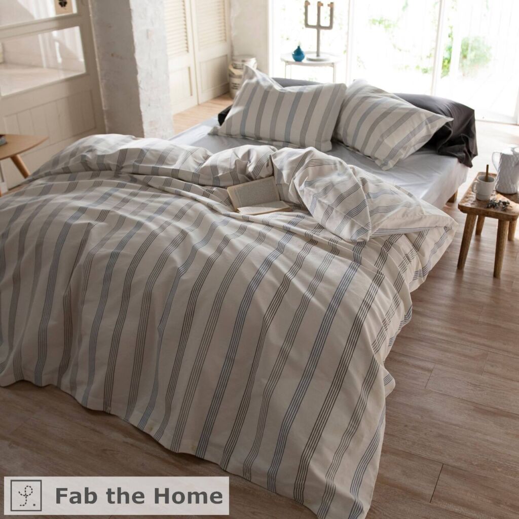 Fab the Home ファブザホーム 掛け布団カバー/ウィッシュストライプ【Wish stripe】