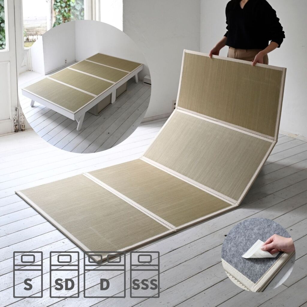 【10％オフクーポン対象】畳 い草 マットレス 四つ折り 折りたたみ すべり止め付属 シングル/セミダブル/ダブル/セミシングルショート 本体完成品
										
											【会員登録でクーポンGET】