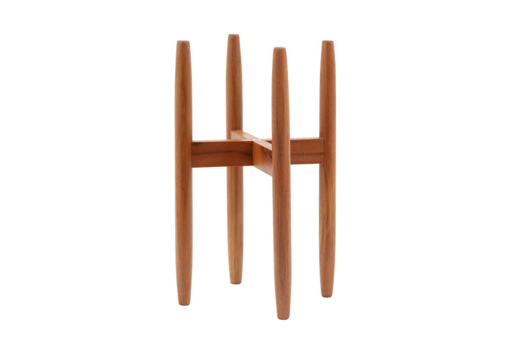 チーク無垢材のプランタースタンド/フラワーポットスタンド　Sサイズ