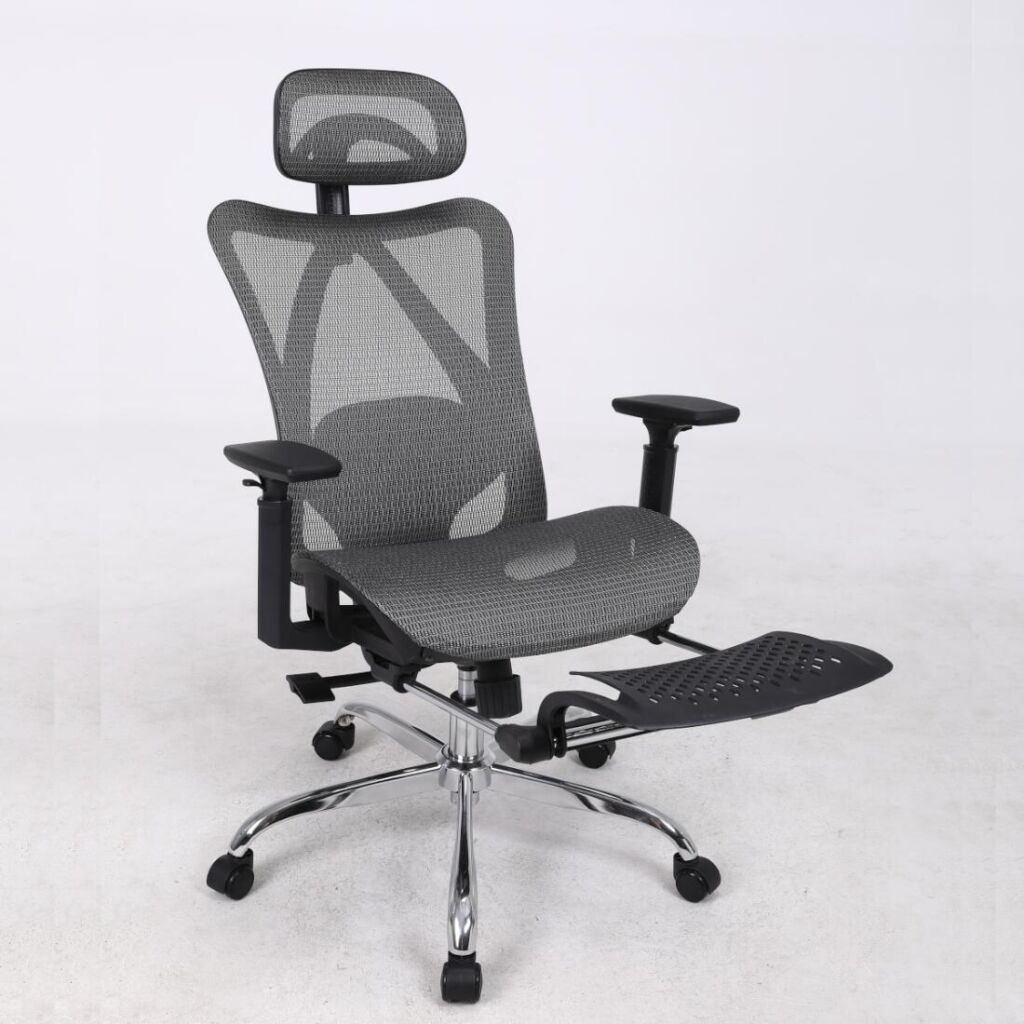 ハンモック心地でそのまま眠れる椅子 オフィスチェア ゲーミングチェア リクライニング機能 フットレスト機能 アームレスト機能 デスクワーク ゲーム MP-MC-025