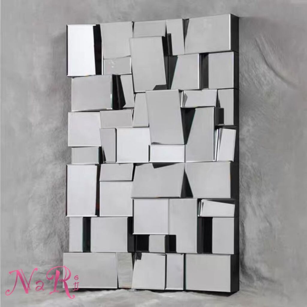 A040550高級豪華鏡 壁掛け鏡 壁掛け .壁掛けミラー ウォールミラ70x100cm アンティーク調